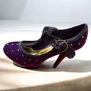 Betsey Johnson Purple and Gold Platform